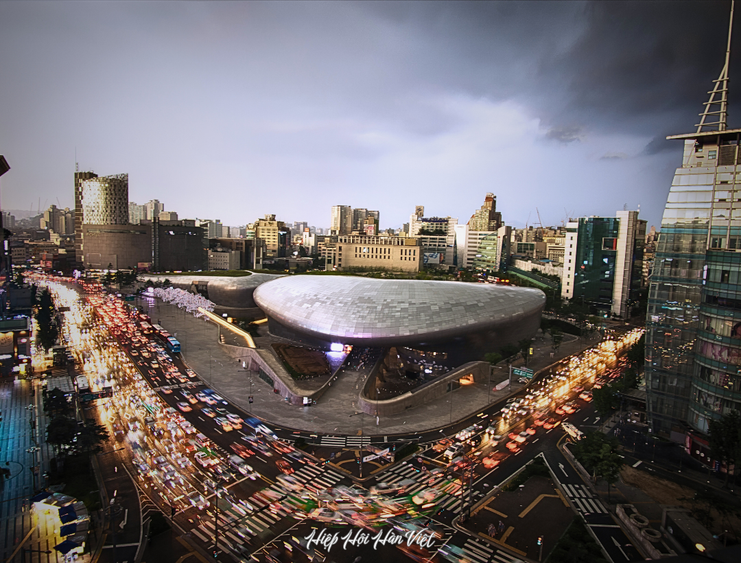 Dongdaemun Design Plaza kiến trúc hiện đại Seoul